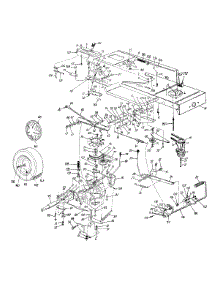 Lower Frame & Wheel Assembly Lt-185 parts for White Outdoor Lawn Tractor 13BT696H190 / 1999 from AppliancePartsPros.com