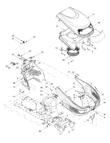 Fuel Tank & Hood Assembly parts for White Outdoor Lawn Tractor 13A6616H190 / 2003 from AppliancePartsPros.com