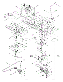 Pto Drive, Battery, Lower Frame parts for White Outdoor Lawn Tractor 13A6616H190 / 2003 from AppliancePartsPros.com