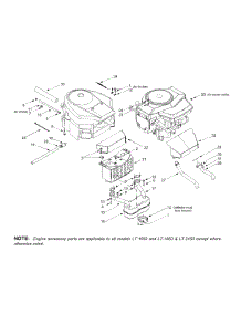 Engine Accessories parts for White Outdoor Lawn Tractor 13BT616H190 / 2001 from AppliancePartsPros.com