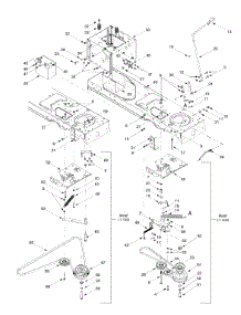 Pto Drive, Battery, Frame parts for White Outdoor Lawn Tractor 13BT616H190 / 2002 from AppliancePartsPros.com