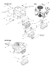 Engine Accessories parts for White Outdoor Lawn Tractor 13AJ616G790 / 2004 from AppliancePartsPros.com