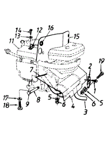 Muffler And Heat Shield Lt-195 parts for White Outdoor Lawn Tractor 135V696G190 / 1995 from AppliancePartsPros.com