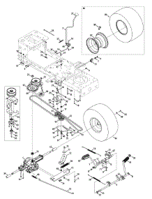 Drive Transmission parts for White Outdoor Lawn Tractor 13WX78TS090 / 2010 from AppliancePartsPros.com