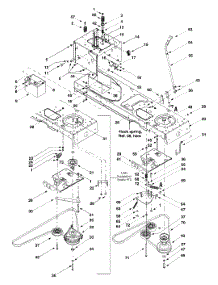 Battery, Pto Drive, Frame parts for White Outdoor Lawn Tractor 13AJ616H190 / 2000 from AppliancePartsPros.com