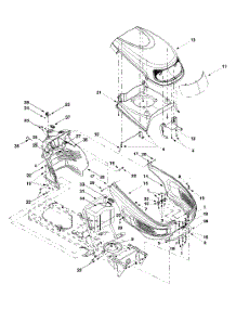 Hood & Fuel Tank parts for White Outdoor Lawn Tractor 13AJ616H190 / 2000 from AppliancePartsPros.com