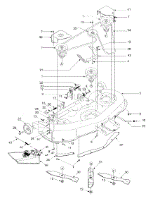 Deck Assembly Lt-2200 parts for White Outdoor Lawn Tractor 13A6606H790 / 2004 from AppliancePartsPros.com