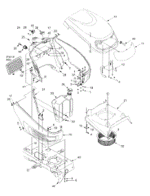 Hood And Fuel Tank Lt-2200 parts for White Outdoor Lawn Tractor 13A6606H790 / 2004 from AppliancePartsPros.com