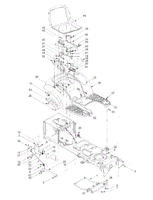 Seat, Fender, Deck Stabilizer Lt-2200 parts for White Outdoor Lawn Tractor 13A6606H790 / 2004 from AppliancePartsPros.com