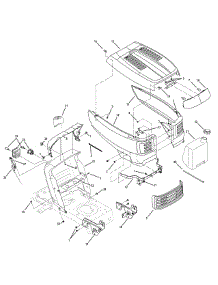 Hood & Dash Assembly parts for White Outdoor Lawn Tractor 13AX78TT090 / 2010 from AppliancePartsPros.com