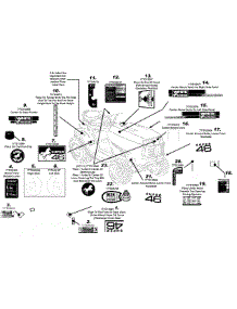 Label Map parts for White Outdoor Lawn Tractor 13AX79TH090 / 2008 from AppliancePartsPros.com