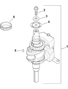 Sv600-0018 Engine Crankshaft parts for White Outdoor Lawn Tractor 13AX79TH090 / 2008 from AppliancePartsPros.com