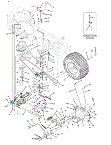 Drive System parts for White Outdoor Lawn Tractor 13AP60TP090 / 2008 from AppliancePartsPros.com