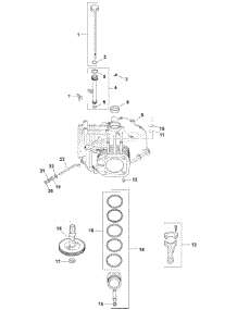 Engine Crankcase parts for White Outdoor Lawn Tractor 13AP60TP090 / 2008 from AppliancePartsPros.com