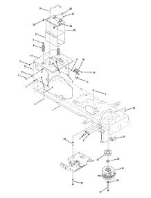 Frame & Electric Pto 50 parts for White Outdoor Lawn Tractor 13AP60TP290 / 2008 from AppliancePartsPros.com