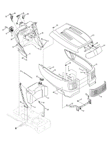 Hood & Dash Assembly parts for White Outdoor Lawn Tractor 13AP60TP290 / 2008 from AppliancePartsPros.com