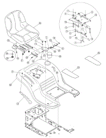 Fender Assembly parts for White Outdoor Lawn Tractor 13A2771G790 / 2006 from AppliancePartsPros.com