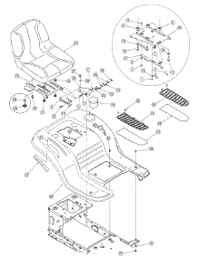 Fender And Seat Assembly parts for White Outdoor Lawn Tractor 13A2791G790 / 2006 from AppliancePartsPros.com