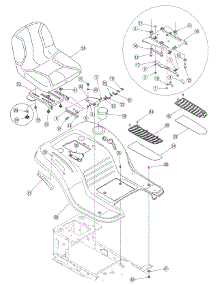 Fender And Seat Assembly parts for White Outdoor Lawn Tractor 13AN795G790 / 2007 from AppliancePartsPros.com