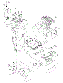 Hood And Control Assembly parts for White Outdoor Lawn Tractor 13AX605G790 / 2006 from AppliancePartsPros.com