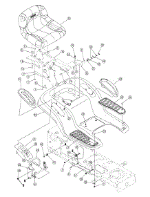 Fender & Seat parts for White Outdoor Lawn Tractor 13A4616G790 / 2005 from AppliancePartsPros.com