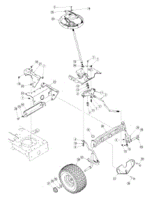 Steering, Front Wheels & Axle parts for White Outdoor Lawn Tractor 13A4616G790 / 2005 from AppliancePartsPros.com