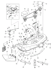 Deck Assembly parts for White Outdoor Lawn Tractor 13AP606H790 / 2006 from AppliancePartsPros.com