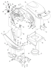 Fuel Tank, Hood Assembly parts for White Outdoor Lawn Tractor 13AP606H790 / 2006 from AppliancePartsPros.com
