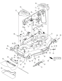 Deck Assembly parts for White Outdoor Lawn Tractor 13AP616P790 / 2006 from AppliancePartsPros.com