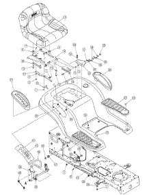 Fender And Seat parts for White Outdoor Lawn Tractor 13AP616P790 / 2006 from AppliancePartsPros.com