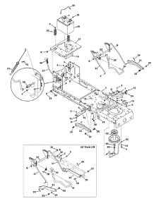 Frame & Pto Lift parts for White Outdoor Lawn Tractor 13WX78TT090 / 2010 from AppliancePartsPros.com