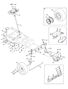 Front End Steering parts for White Outdoor Lawn Tractor 13WX78TT090 / 2010 from AppliancePartsPros.com