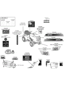 Label Map 46-Inch parts for White Outdoor Lawn Tractor 13WX78TT090 / 2010 from AppliancePartsPros.com