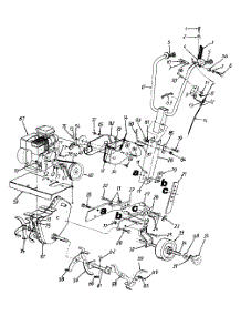 Main Assembly parts for White Outdoor Tiller 21A-030A000 / 2001 from AppliancePartsPros.com