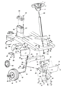 Steering Assembly parts for White Outdoor Lawn Tractor 130-521D190 / 1990 from AppliancePartsPros.com