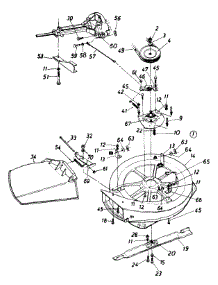 Deck, Chute And Blade Spindle Assembly parts for White Outdoor Lawn Tractor 133B561B190 / 1993 from AppliancePartsPros.com
