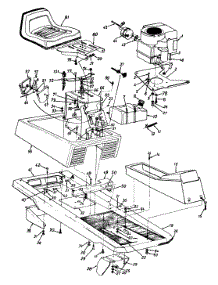 Seat, Controls And Engine parts for White Outdoor Lawn Tractor 135B561B190 / 1995 from AppliancePartsPros.com