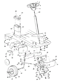 Steering Assembly parts for White Outdoor Lawn Tractor 137-514-190 / 1987 from AppliancePartsPros.com