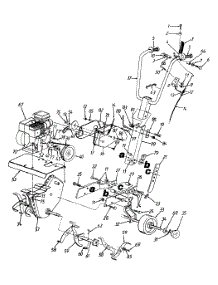 Engine, Handles And Chain Case Assembly parts for White Outdoor Tiller 21A-035-190 / 1999 from AppliancePartsPros.com
