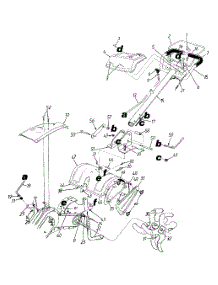 Handle & Tines parts for White Outdoor Tiller 21A-414B190 / 2000 from AppliancePartsPros.com