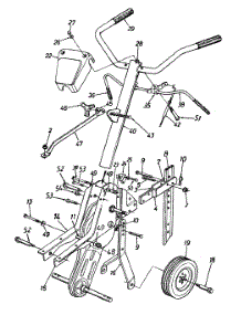 Handles, Frame And Labels parts for White Outdoor Tiller 21A-340-190 / 1997 from AppliancePartsPros.com