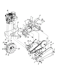 Rear Tine Tiller Illustration (Part 2) parts for White Outdoor Tiller 215-410-190 / 1995 from AppliancePartsPros.com