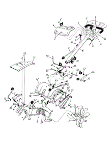 Handle And Tine Assembly parts for White Outdoor Tiller 216-400-190 / 1996 from AppliancePartsPros.com