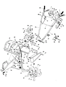 Frame Assembly parts for White Outdoor Tiller 210-405-190 / 1990 from AppliancePartsPros.com