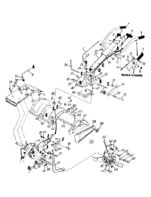Handle & Tines parts for White Outdoor Tiller 216-447-190 / 1996 from AppliancePartsPros.com