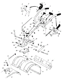 Handle Assembly parts for White Outdoor Tiller 217-430-190 / 1987 from AppliancePartsPros.com