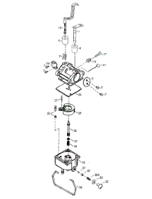 Carburetor Tvt691-600810B parts for White Outdoor Lawn Tractor 13B4516N190 / 2004 from AppliancePartsPros.com