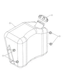 Fuel Tank parts for White Outdoor Lawn Tractor 13B4516N190 / 2004 from AppliancePartsPros.com