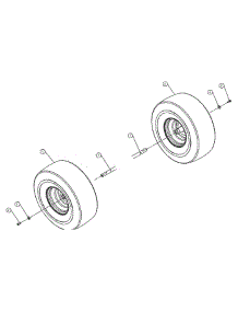 Rear Wheels parts for White Outdoor Lawn Tractor 13B4516N190 / 2004 from AppliancePartsPros.com