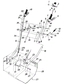 Frame Assembly parts for White Outdoor Snow Blower 310-850-190 / 1990 from AppliancePartsPros.com